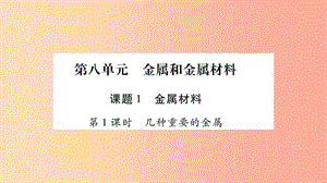 2019春九年級(jí)化學(xué)下冊(cè) 第8單元 金屬和金屬材料 課題1 金屬材料課件 新人教版.ppt