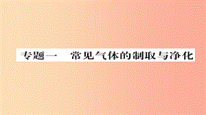 （遵義專版）2019中考化學(xué)總復(fù)習(xí) 第2編 重點(diǎn)題型突破篇 專題1 常見氣體的制取與凈化（精講）課件.ppt