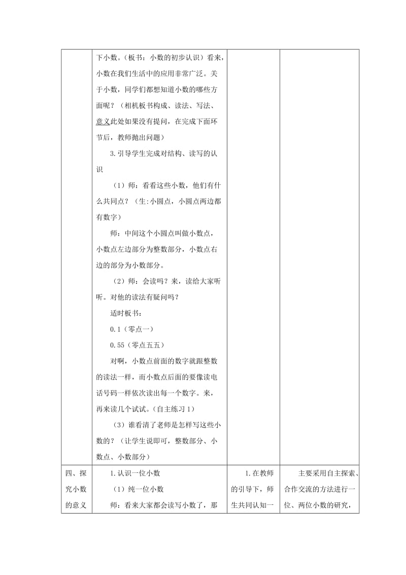 2019年三年级数学下册 第七单元《家居中的学问 小数的初步认识》教案1 青岛版六三制.doc_第3页