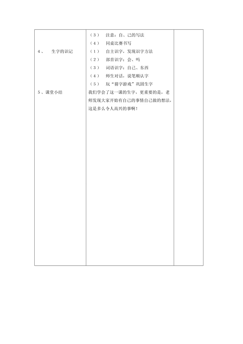 2019年一年级语文 第14课自己去吧第2课时教学案 人教新课标版.doc_第2页