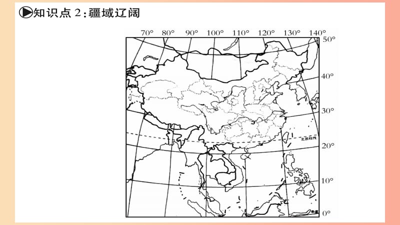 广西2019年八年级地理上册 第1章 第1节 辽阔的疆域（第1课时）习题课件（新版）商务星球版.ppt_第3页