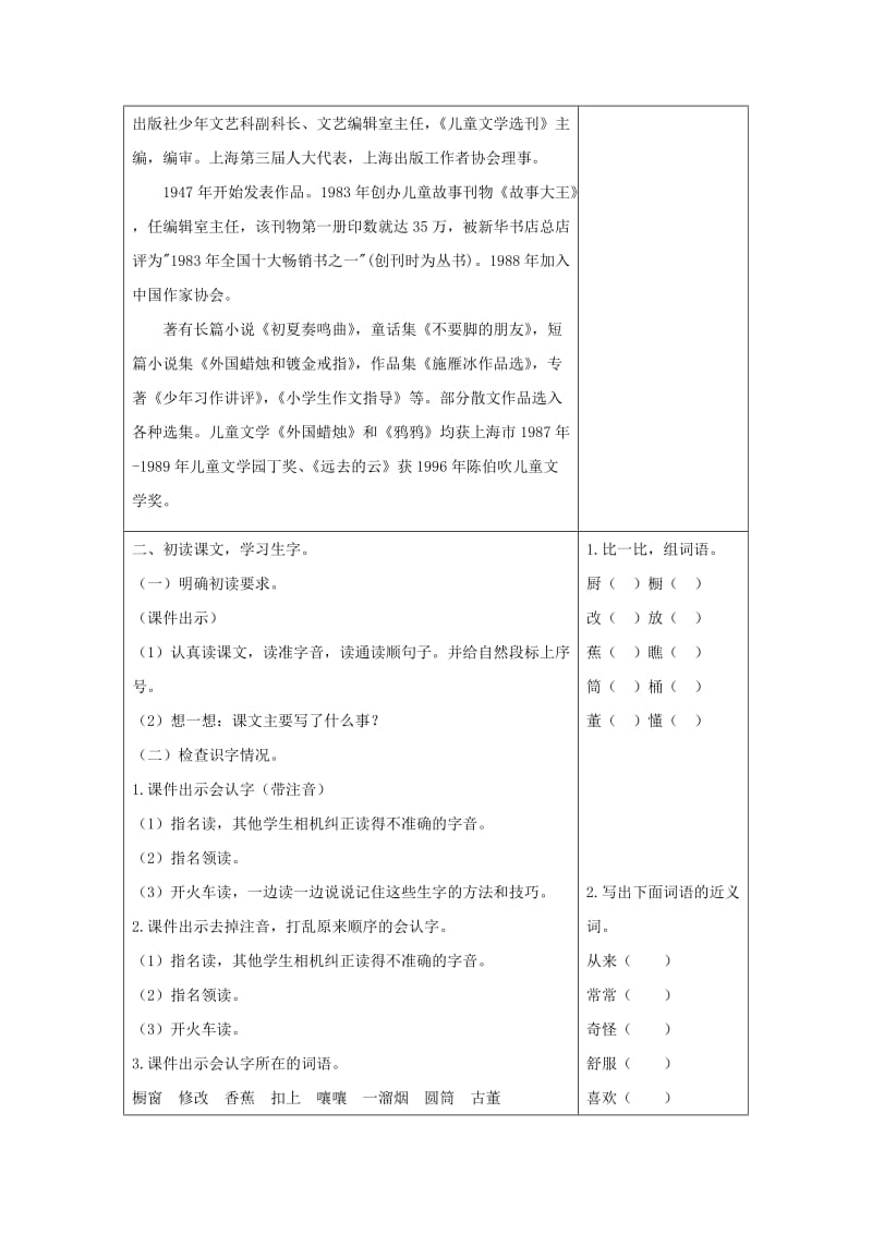 2019三年级语文下册第八单元26方帽子店教案反思新人教版.doc_第2页