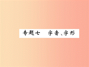 （百色專版）2019屆中考語文總復(fù)習(xí) 專題7 字音 字形課件.ppt