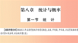 湖南省2019年中考數(shù)學(xué)復(fù)習(xí) 第一輪 考點(diǎn)系統(tǒng)復(fù)習(xí) 第8章 統(tǒng)計(jì)與概率 第1節(jié) 統(tǒng)計(jì)導(dǎo)學(xué)課件.ppt