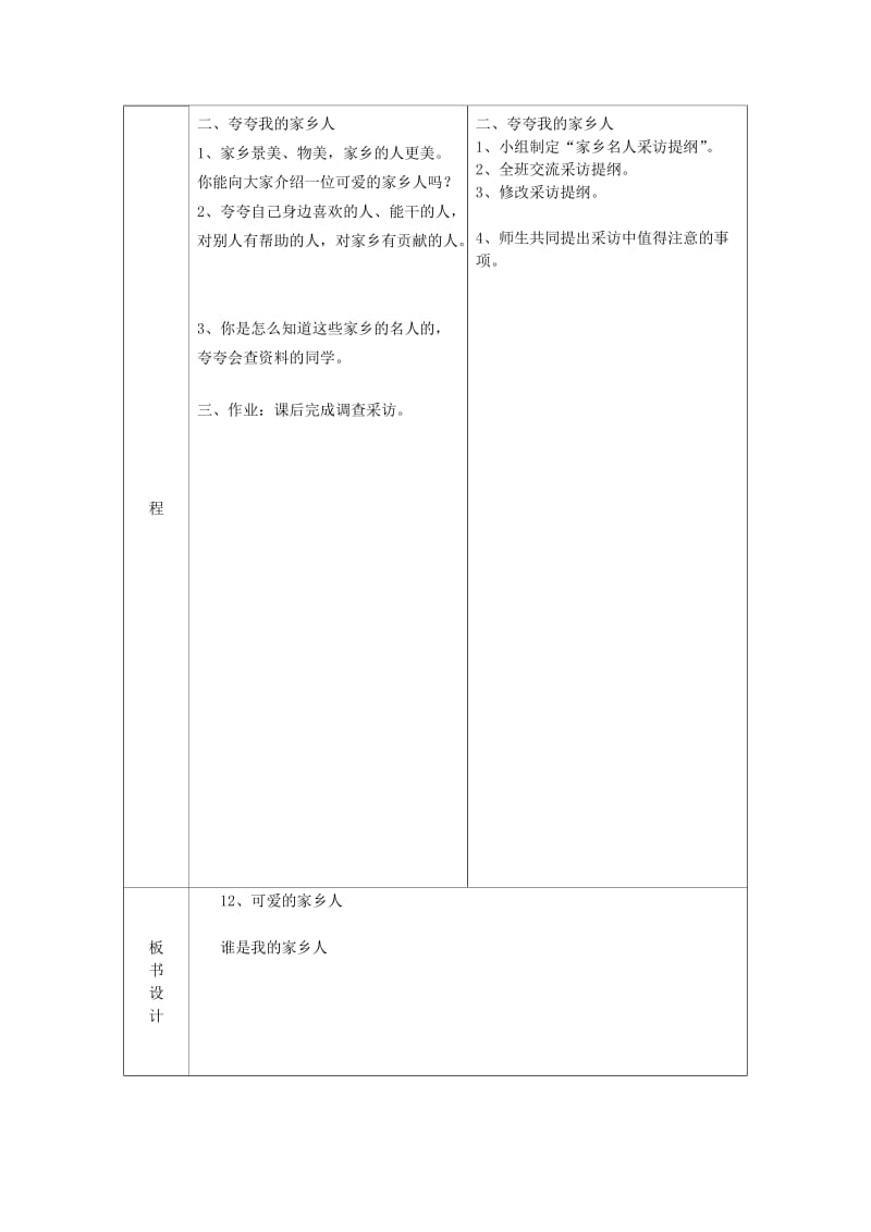 2019年(春)三年级品社下册《可爱的家乡人》教案 苏教版.doc_第2页