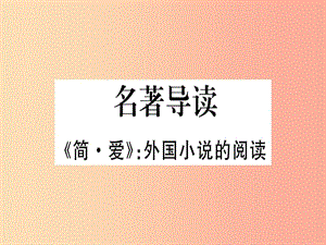 （貴州專版）2019年九年級(jí)語(yǔ)文下冊(cè) 名著導(dǎo)讀《簡(jiǎn)愛(ài)》外國(guó)小說(shuō)的閱讀課件 新人教版.ppt