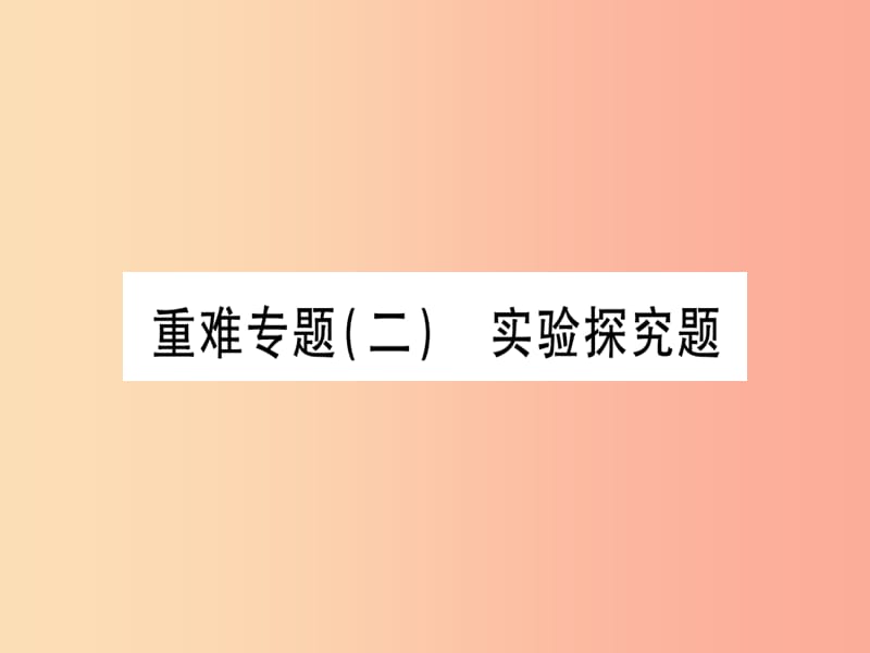 （宁夏专用版）2019中考化学复习 重难专题（二）实验探究题课件.ppt_第1页