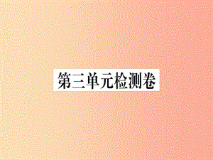 （武漢專(zhuān)版）2019年七年級(jí)語(yǔ)文上冊(cè) 第三單元檢測(cè)卷習(xí)題課件 新人教版.ppt