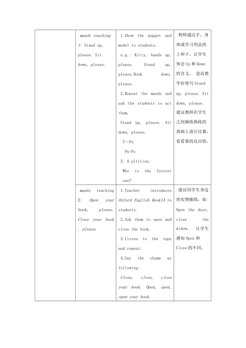 2019年一年级英语上册 Unit 1 My classroom（第二课时）教案 沪教牛津版.doc_第3页