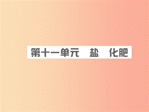 安徽省2019年中考化學總復習 第十一單元 鹽 化肥課件.ppt