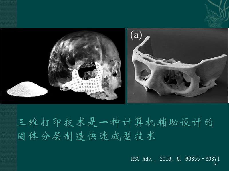 3D打印技术在生物材料中的应用ppt课件_第2页