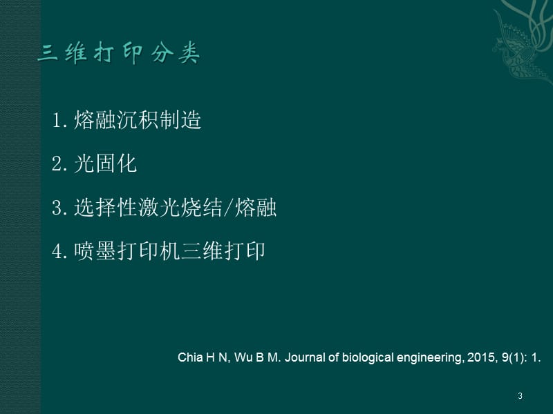 3D打印技术在生物材料中的应用ppt课件_第3页