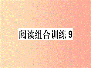 （江西專版）2019春八年級語文下冊 閱讀組合訓(xùn)練9課件 新人教版.ppt