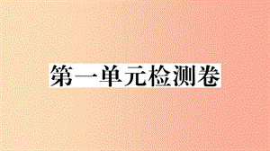 2019九年級(jí)道德與法治下冊(cè) 第一單元 我們共同的世界檢測(cè)卷課件 新人教版.ppt