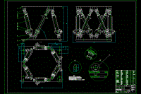 大型數(shù)字式六自由度運(yùn)動(dòng)平臺(tái)的開(kāi)發(fā)設(shè)計(jì)【六自由度并聯(lián)機(jī)械手運(yùn)動(dòng)平臺(tái)機(jī)構(gòu)】【9張CAD圖紙文檔可編輯