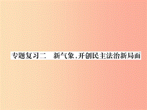 2019年九年級道德與法治上冊 專題復習2 新氣象開創(chuàng)民主法治新局面習題課件 新人教版.ppt