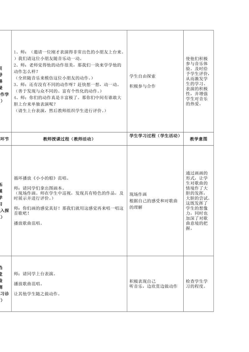 2019年(春)一年级音乐下册 第10课《小小的船》教案 花城版.doc_第2页