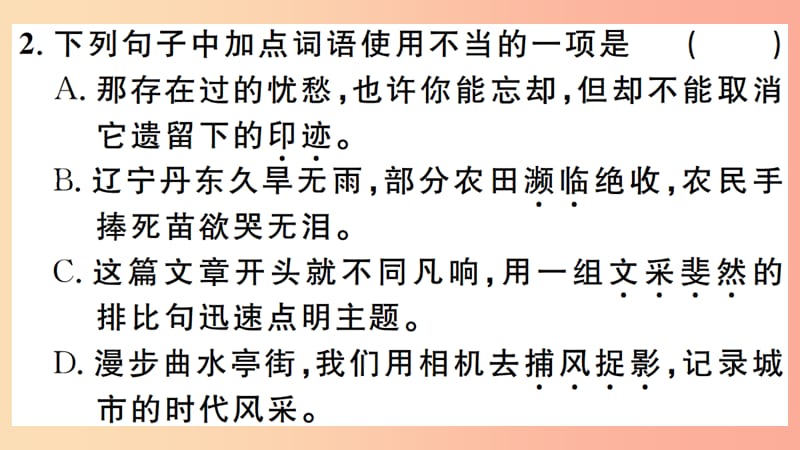 江西专版八年级语文上册第四单元15散文二篇习题课件新人教版.ppt_第3页