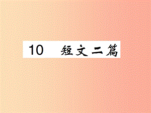 八年級(jí)語(yǔ)文上冊(cè) 第三單元 第10課 短文兩篇課件 新人教版.ppt