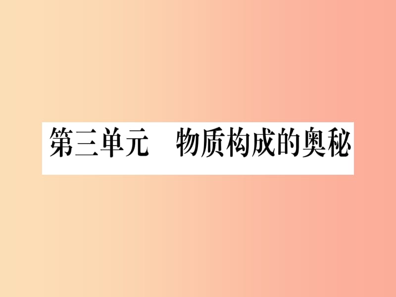 （甘肅專用）2019中考化學(xué) 第3單元 物質(zhì)構(gòu)成的奧秘（提分精練）課件.ppt_第1頁(yè)