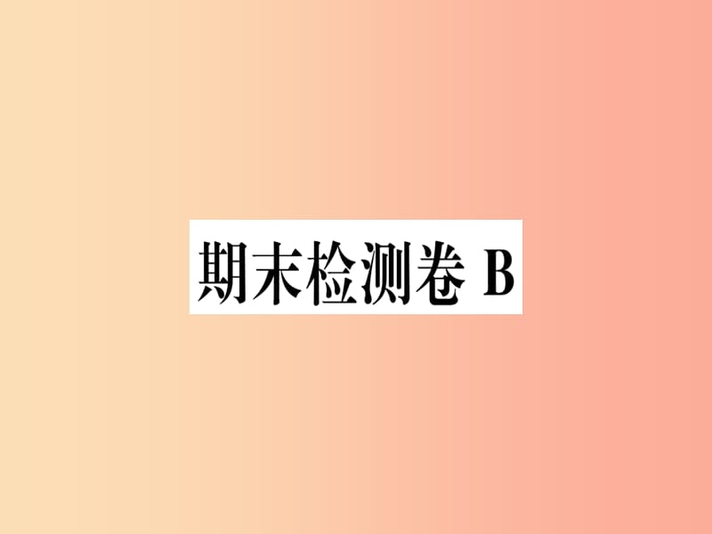 （河南专用）八年级语文上册 期末检测卷B习题课件 新人教版.ppt_第1页