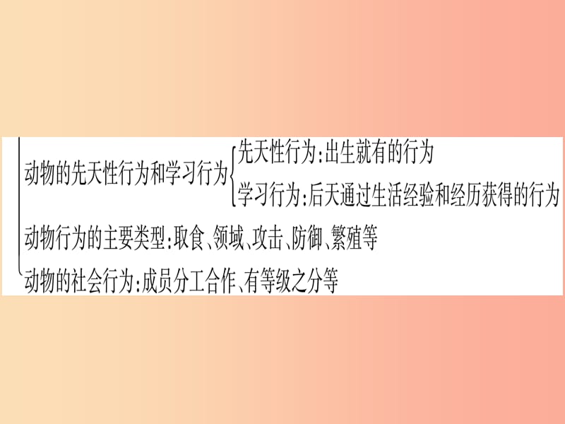 2019年中考生物专题综合突破5动物的运动与行为复习课件冀教版.ppt_第3页