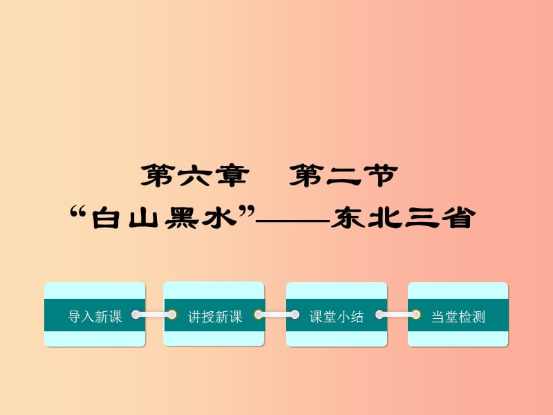 2019年春八年级地理下册 第六章 第二节 白山黑水 东北三省课件 新人教版.ppt_第1页