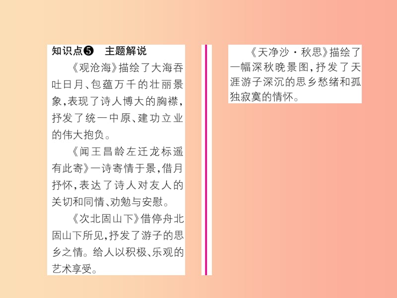 2019年七年级语文上册 第一单元 4古代诗歌四首（古文今译）习题课件 新人教版.ppt_第3页