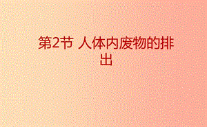 八年級生物上冊 6.15.2人體內(nèi)廢物的排出課件 （新版）蘇科版.ppt