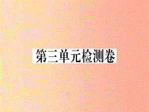 （河南專用）八年級語文上冊 第三單元檢測卷習(xí)題課件 新人教版.ppt