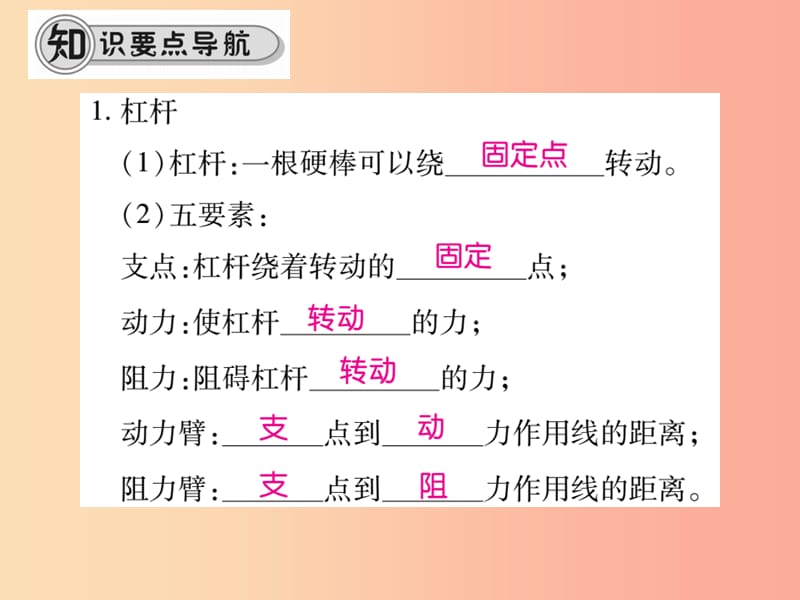 八年级物理全册10.1科学探究：杠杆的平衡条件第1课时探究杠杆的平衡条件课件新版沪科版.ppt_第2页