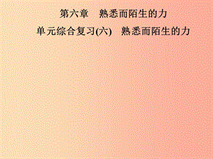 2019年八年級(jí)物理全冊(cè) 第六章 熟悉而陌生的力單元綜合復(fù)習(xí)課件（新版）滬科版.ppt