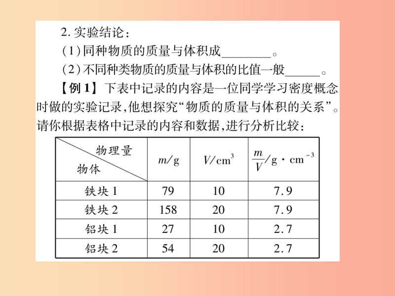 2019秋八年级物理上册 第六章 第2节 密度（第1课时）习题课件 新人教版.ppt_第3页