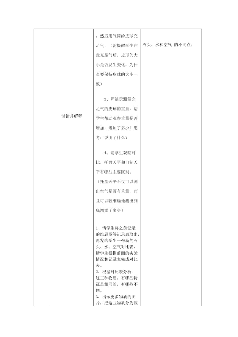 2019年(秋)三年级科学上册 4.7《空气有重量吗》教案2 （新版）教科版.doc_第3页