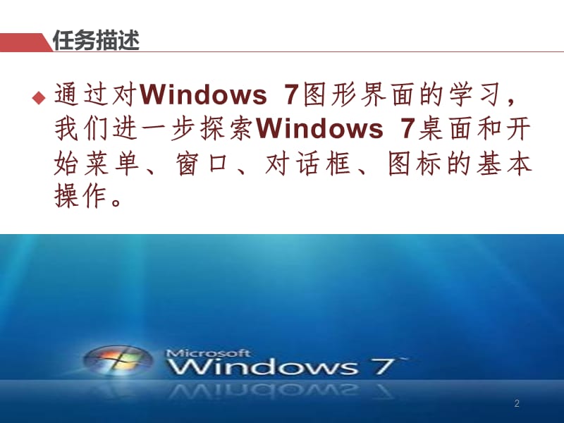 认识Windows7操作界面ppt课件_第2页