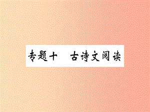 （河北專用）2019年八年級語文上冊 專題十 古詩文閱讀習題課件 新人教版.ppt