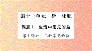 2019春九年級(jí)化學(xué)下冊(cè) 第11單元 鹽 化肥 課題1 生活中常見(jiàn)的鹽課件 新人教版.ppt