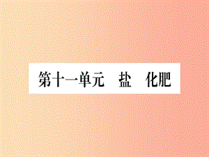 （云南專用）2019中考化學總復習 第1部分 教材系統(tǒng)復習 九下 第11單元 鹽 化肥（精練）課件.ppt