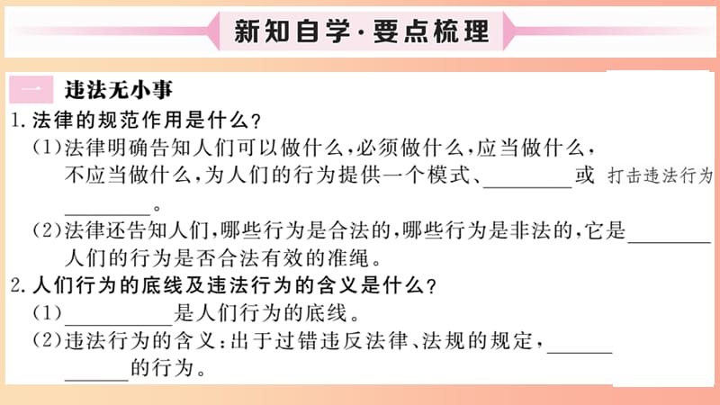 八年级道德与法治上册 第二单元 遵守社会规则 第五课 做守法的公民 第1框 法不可违习题课件 新人教版 (2).ppt_第2页