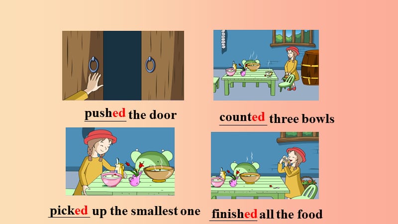 七年级英语下册 Module 8 Story time Unit 2 Goldilocks hurried out of the house课件 （新版）外研版.ppt_第3页