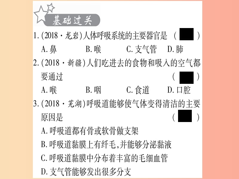 2019年中考生物第2单元第3章轿强肾精力充沛复习习题课件冀教版.ppt_第2页