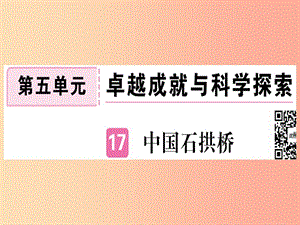 （河北專用）2019年八年級語文上冊 第五單元 17 中國石拱橋習(xí)題課件 新人教版.ppt