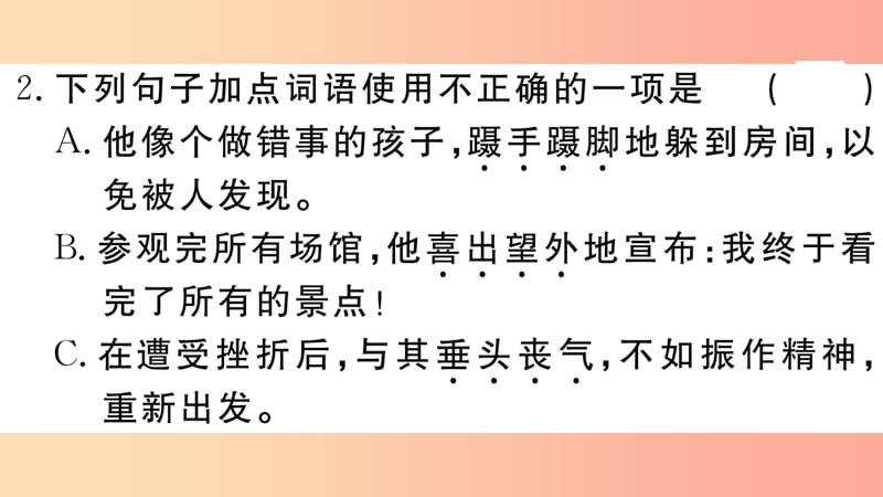 （江西专用）九年级语文下册 第五单元 19 枣儿习题课件 新人教版.ppt_第3页