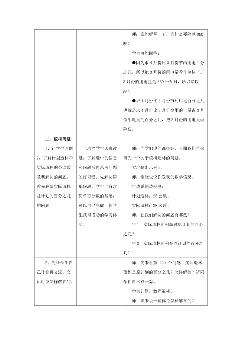 2019六年级数学上册 第5单元 百分数的应用（求一个数是另一个数的百分之几）教案1 冀教版.doc_第3页