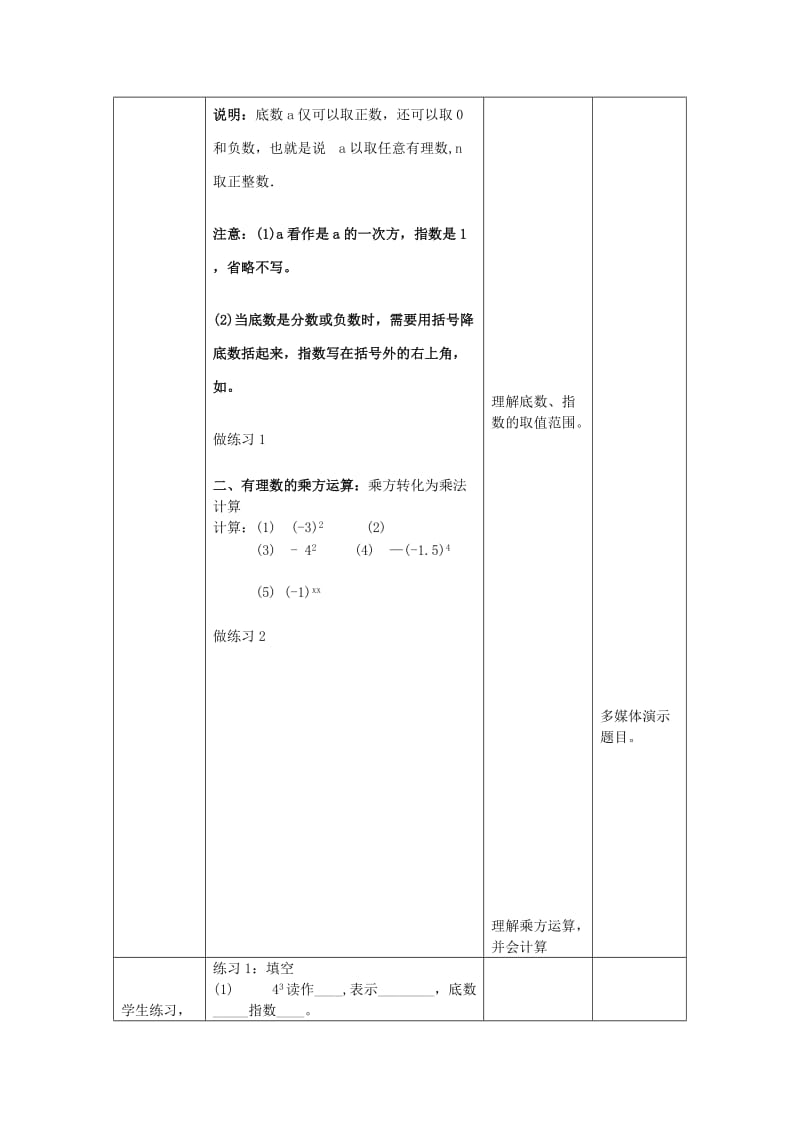 2019年六年级数学上册 2.9《有理数的乘方》教案 鲁教版.doc_第2页