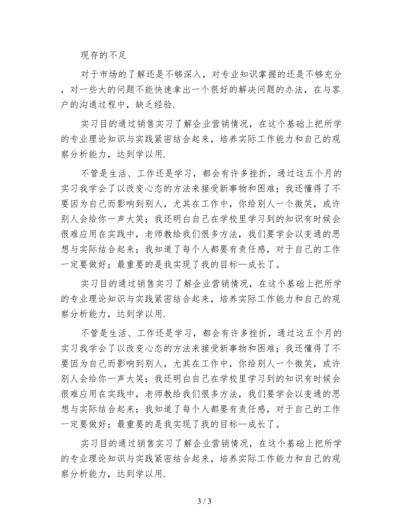 2019销售实习工作总结（二）.doc_第3页