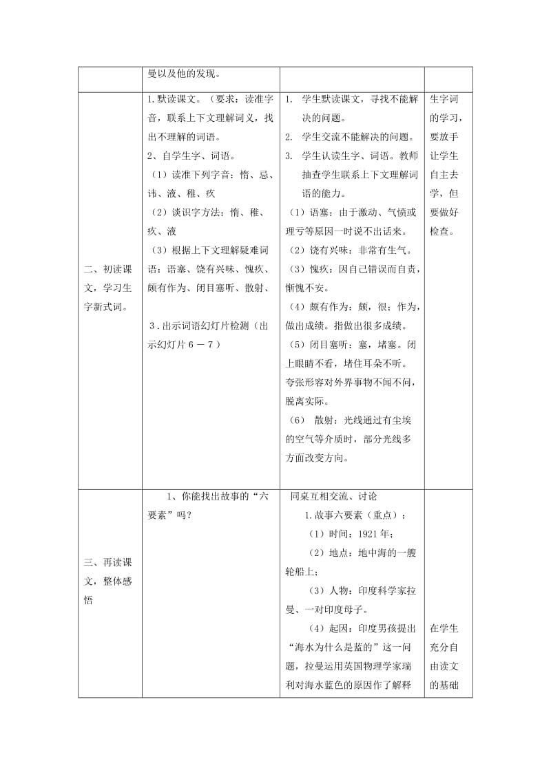 2019年六年级语文下册《海水为什么是蓝的》教案 语文S版.doc_第2页