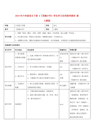 2019年六年級(jí)語(yǔ)文下冊(cè) 4《頂碗少年》學(xué)生學(xué)習(xí)應(yīng)用指導(dǎo)素材 新人教版.doc