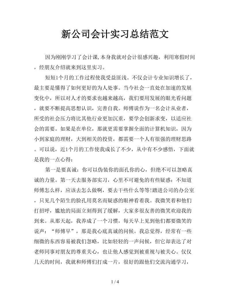 新公司会计实习总结范文.doc_第1页