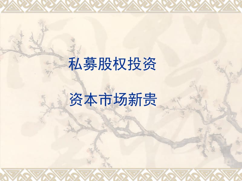 《私募股权基金》PPT课件.ppt_第1页